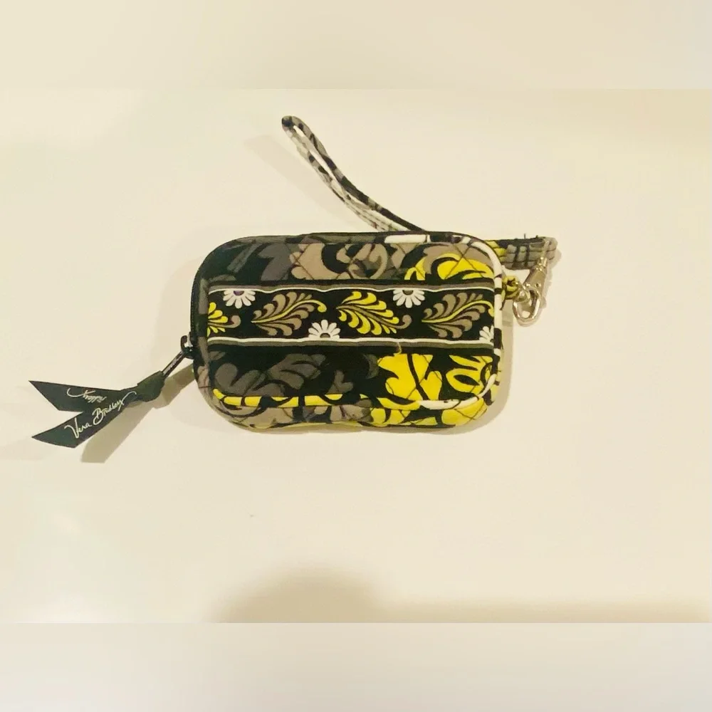 Vera Bradley Yellow Floral Keychain Pouch Cottagecore floral - Picture 2 of 3